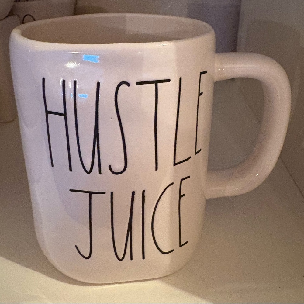Rae Dunn HUSTLE JUICE Mug